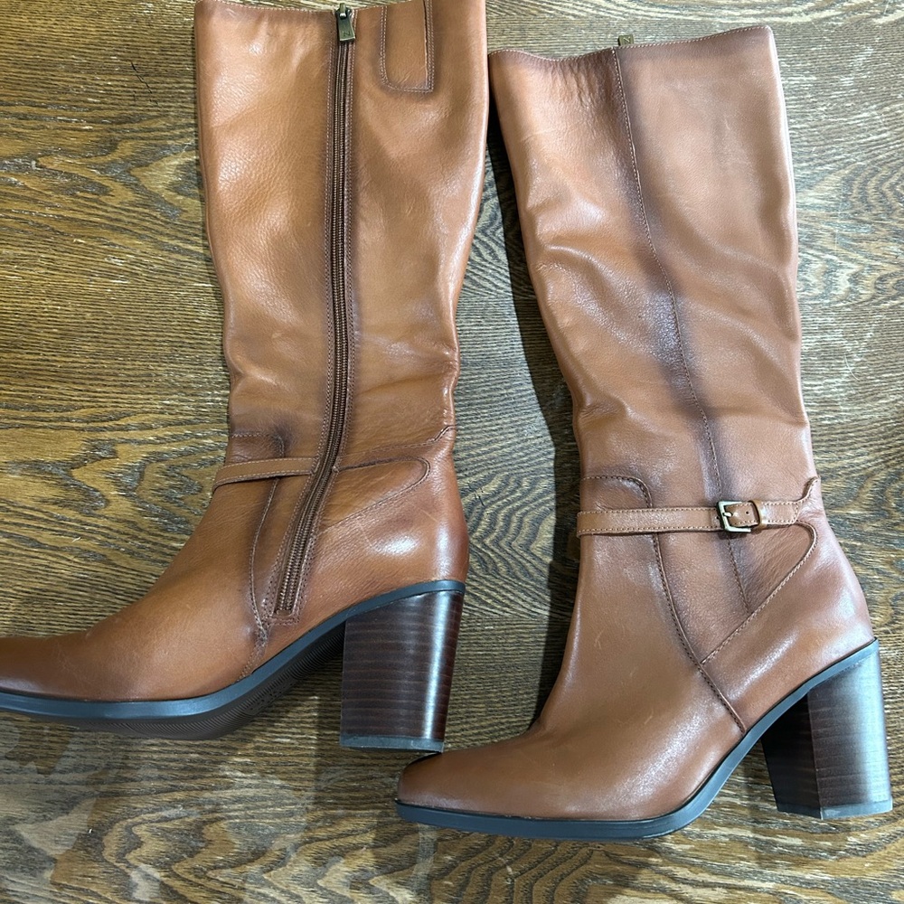 Women's Naturalizer Tan Leather Boots 9.5